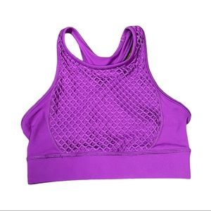 Ivy Sky Purple Racer Back Crop Top Size SA Dancer